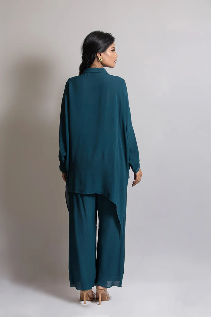 Starry Night Cord Set with Stiched Flap Pant