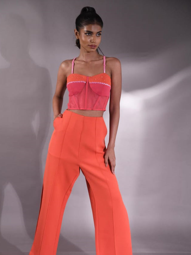 Candy floss straight pant