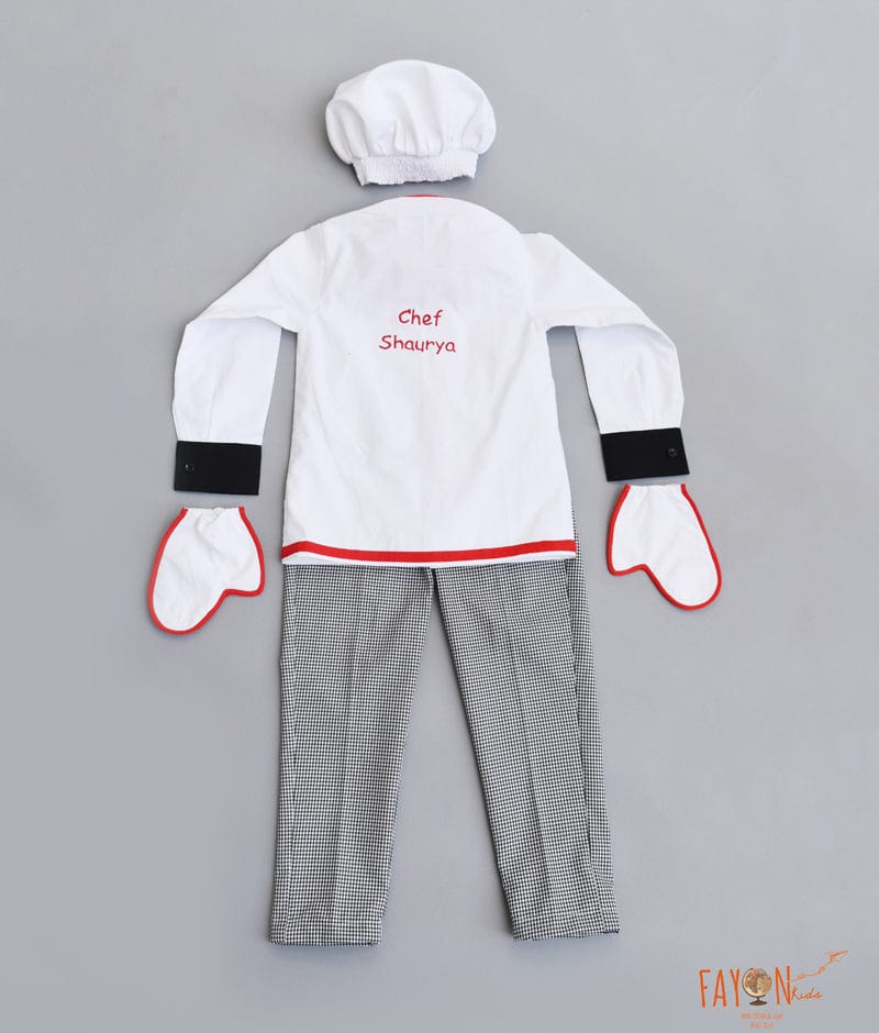 White Chef Dress For Boys