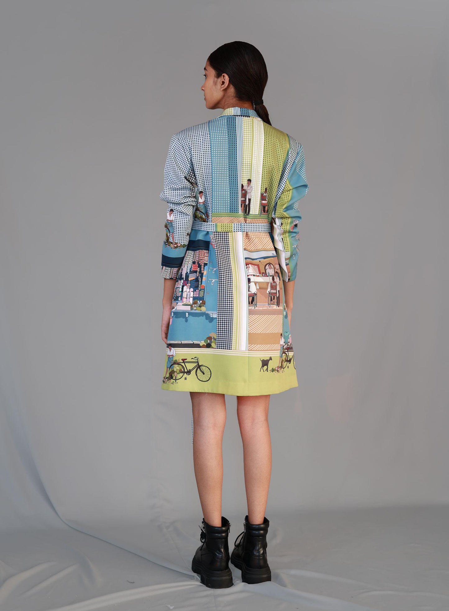 Street Printed Coat Dress