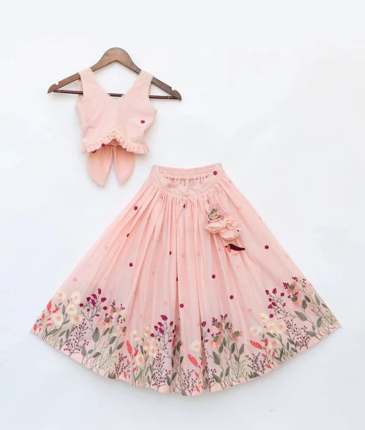 Peach Blush Cotton Mul Set