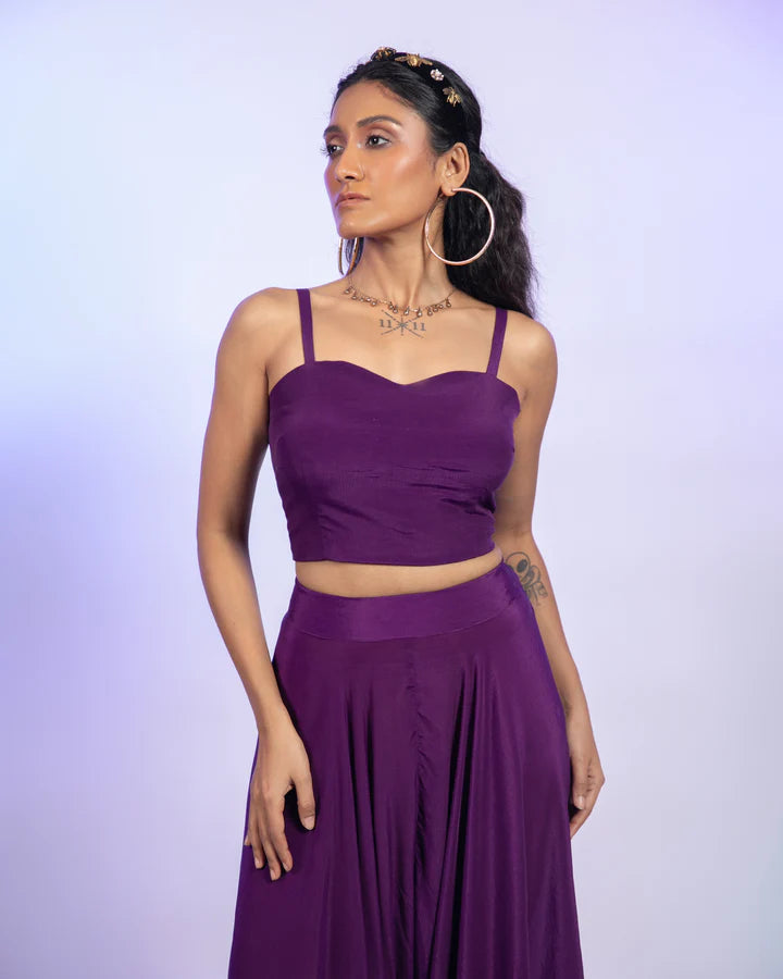 Amethyst Purple Corset Set