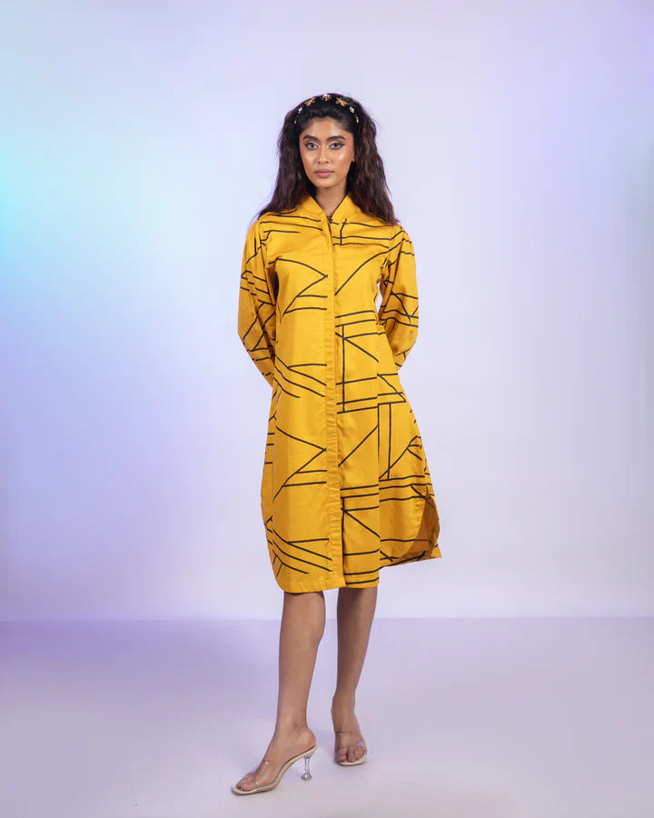Peppa Yellow Print Dress