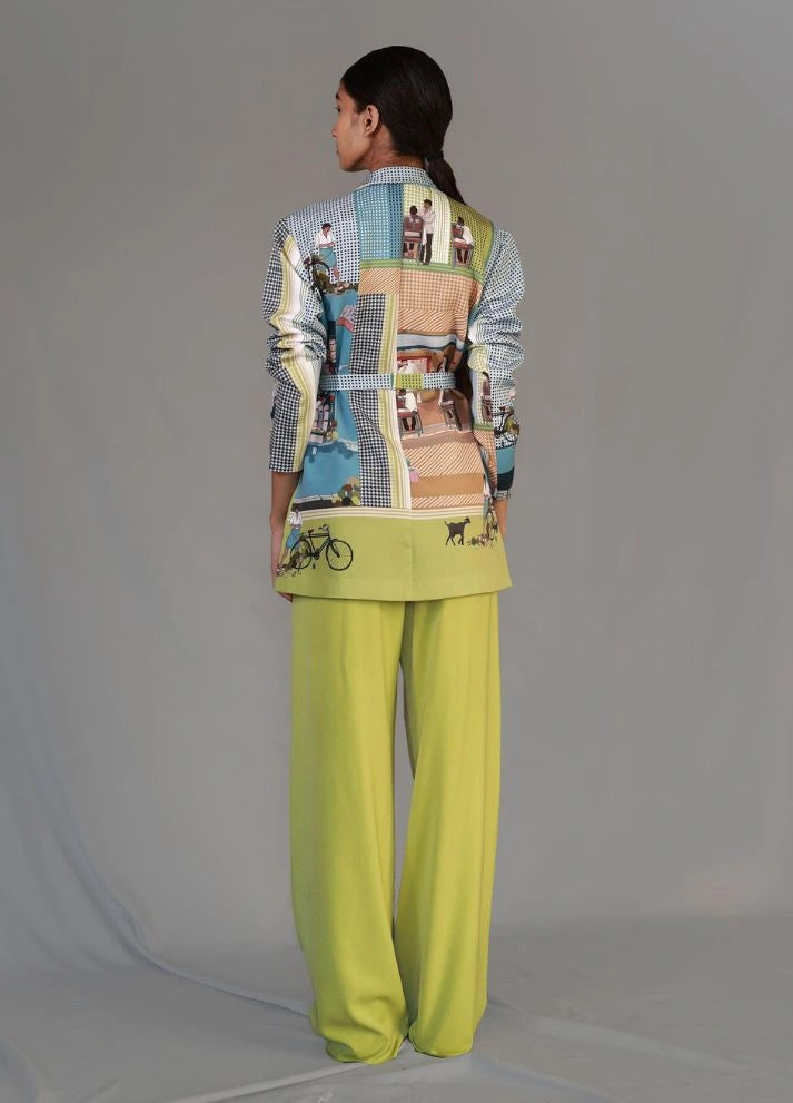 Street printed coat set