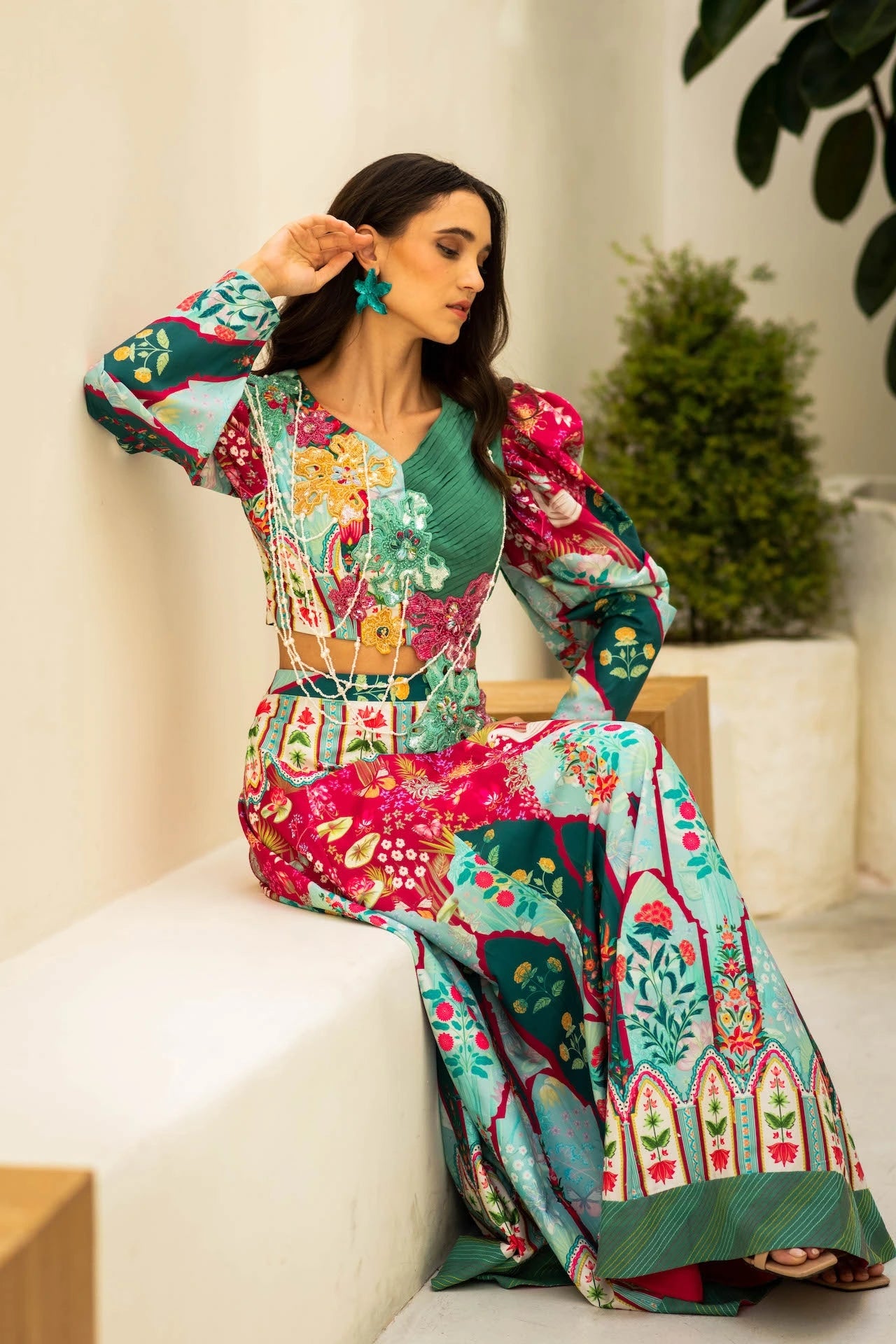 Embroidered Fusion Set