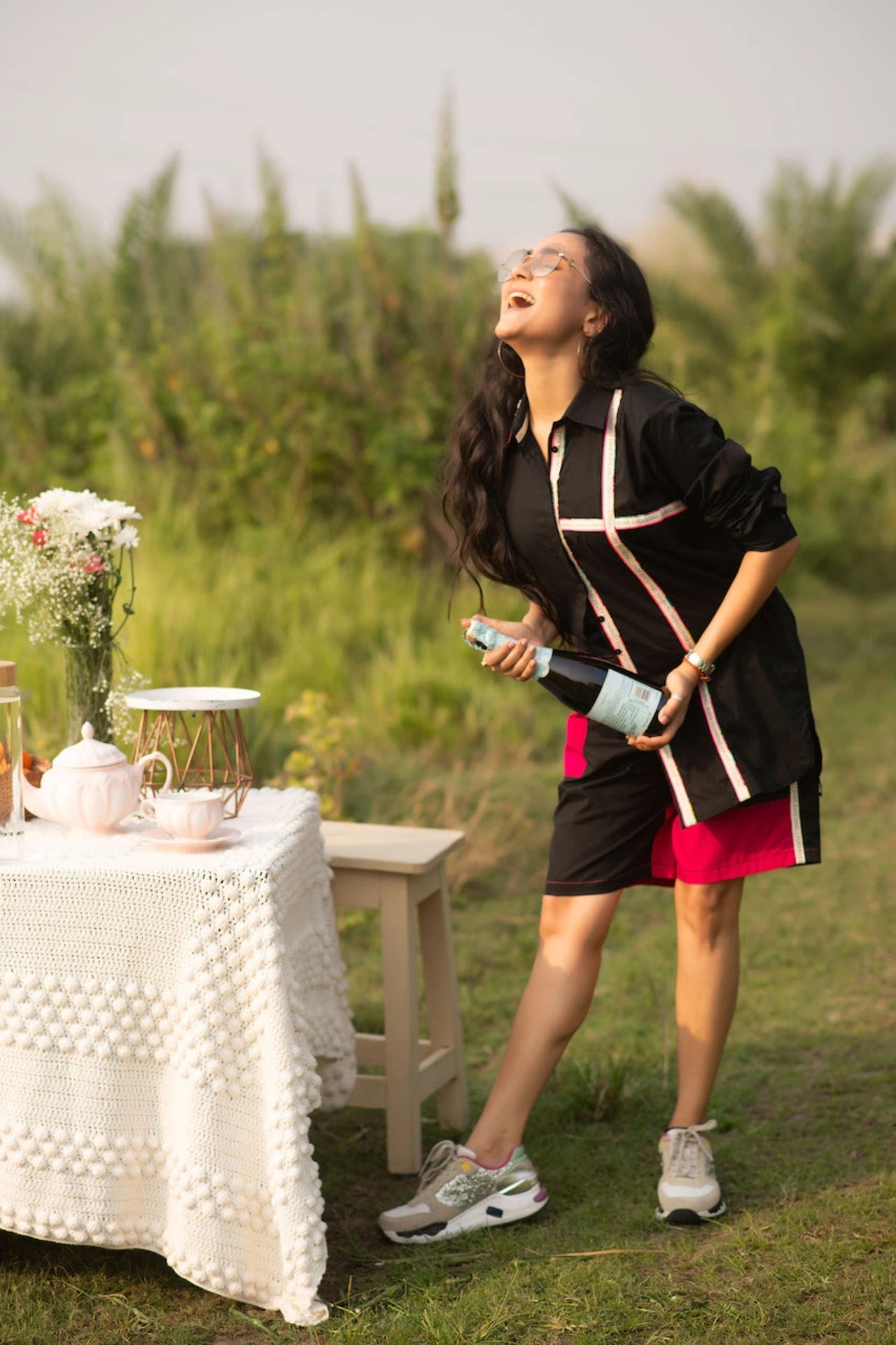 Black & Pink Co-ord Set