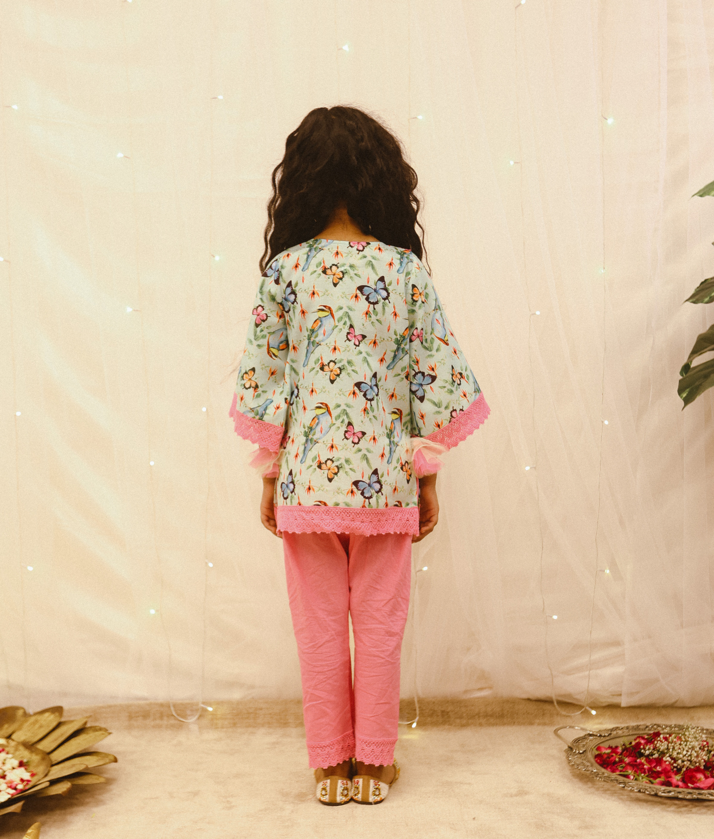 Butterfly Printed Suit Set