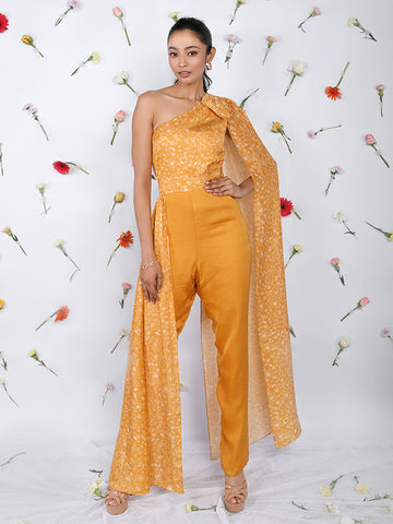 One shoulder jumpsuit