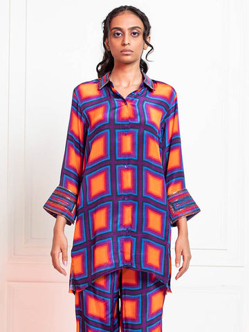 Cubical Print Co-ord Set