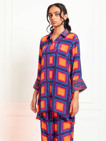 Cubical Print Co-ord Set