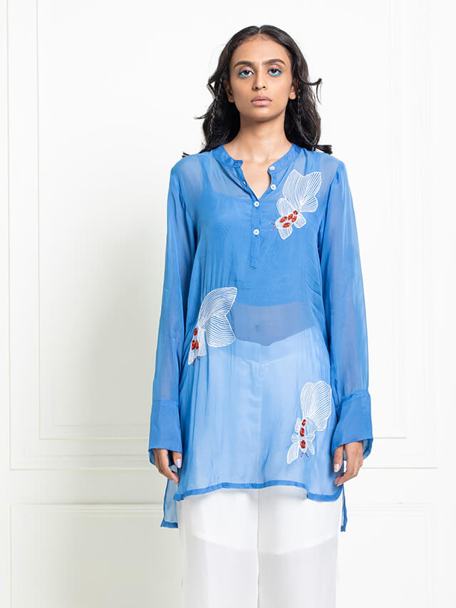 Koi Motif Shirt