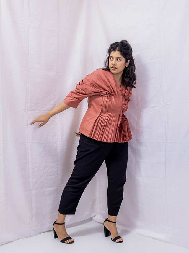 Signature Pleated Top