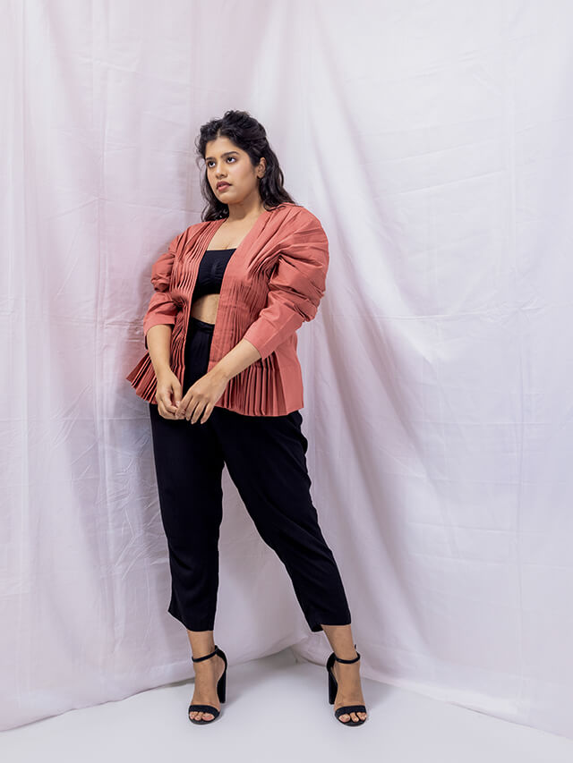 Signature Pleated Top