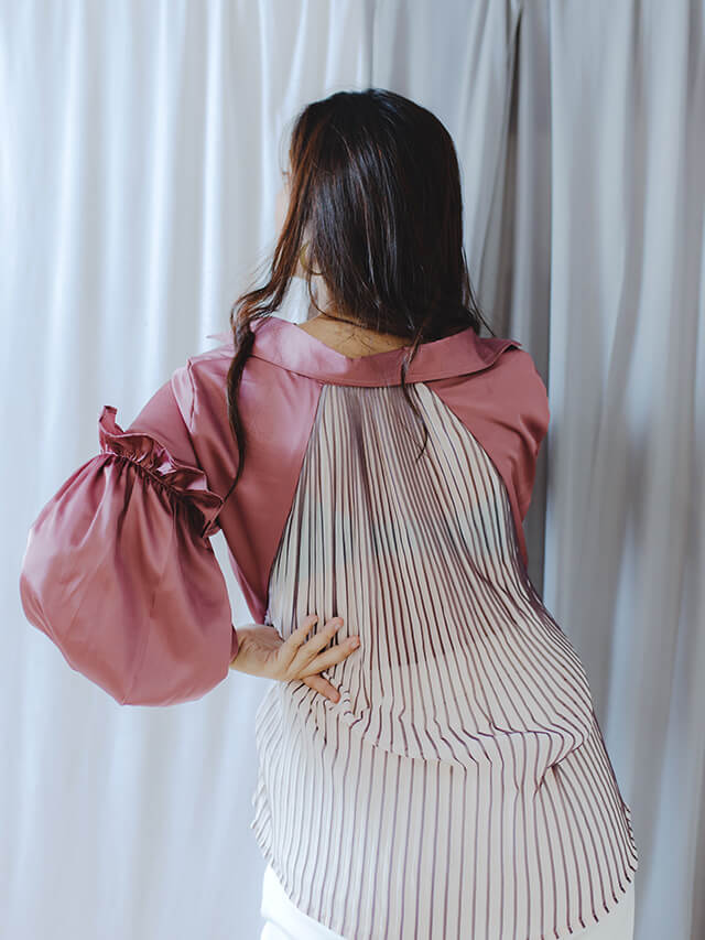 Satin Wrinkle Shirt