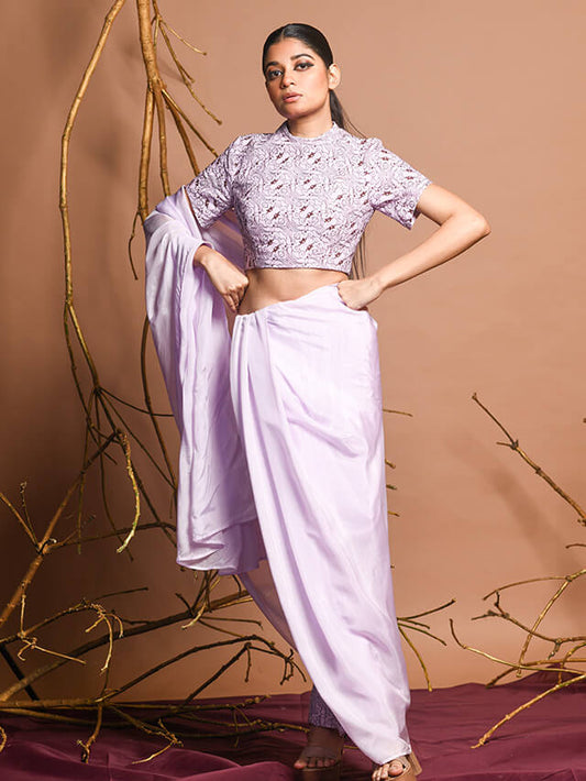 EMRYS Hand Embroidered Linen Pant Set