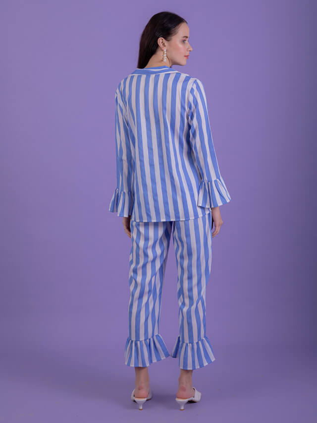 Candy Blue Stripe Set