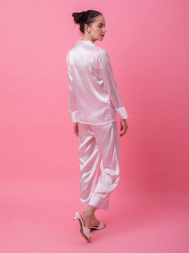 Luxe Satin Baby Pink PJ Set