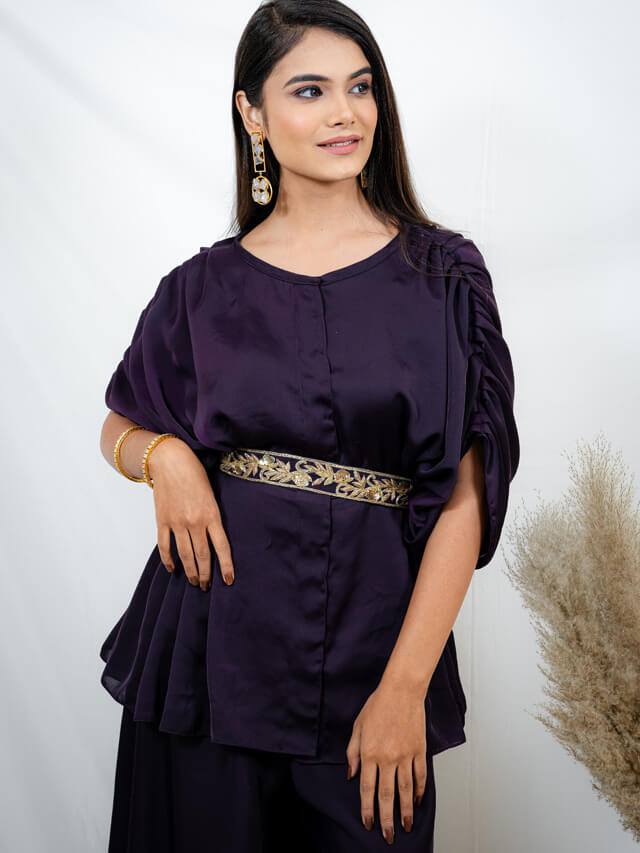 Purple tunic and sharara