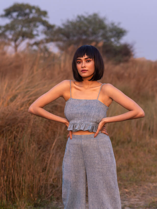 Indigo Straight Pants