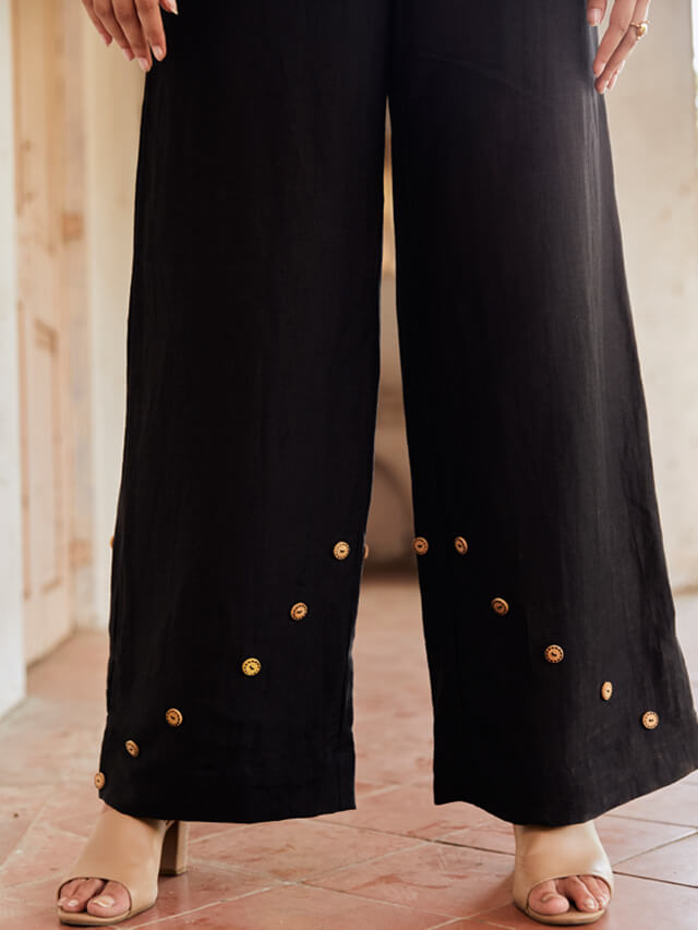 Perched Black Trousers