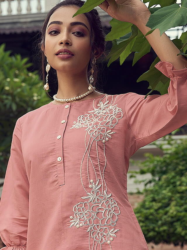 Chanderi silk co-ord set