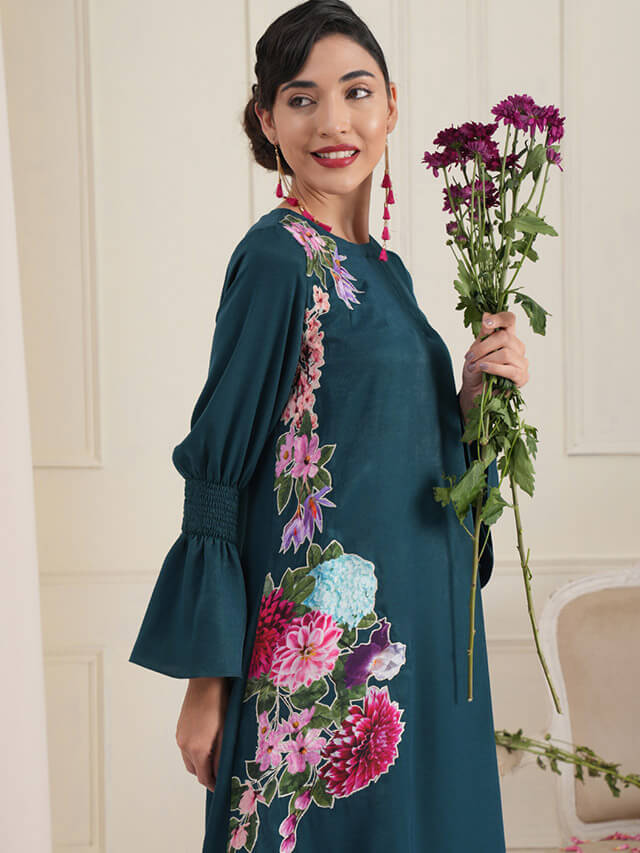 Megan floral gown