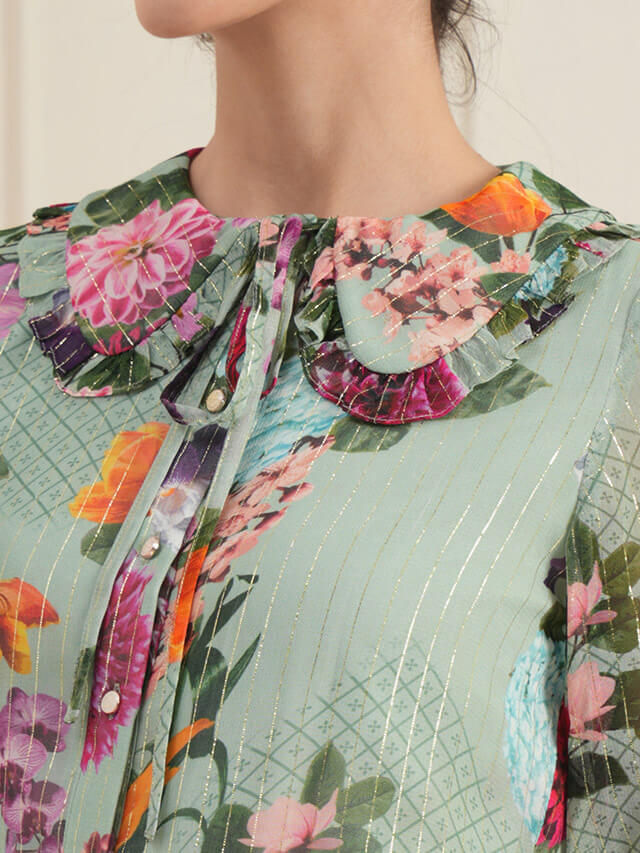 Avery floral blouson