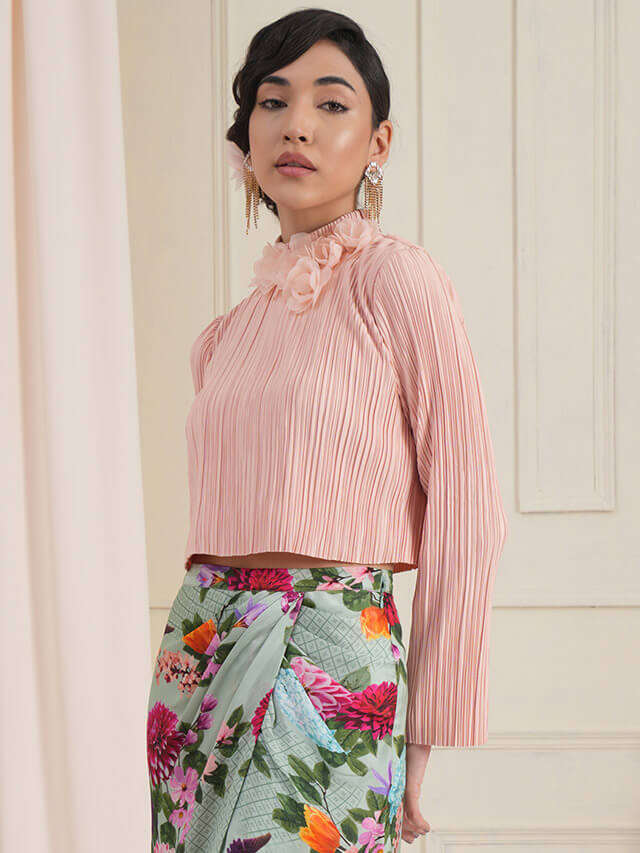 Rori embellished crop top