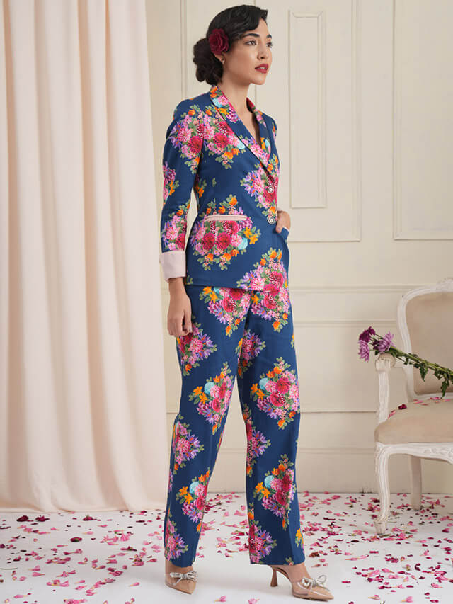 Diamont floral pantsuit