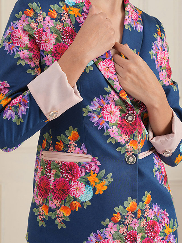 Diamont floral pantsuit