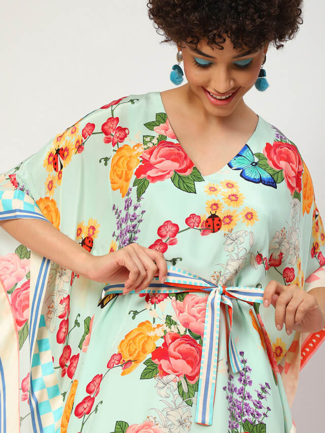 Ashley floral paradise kaftan