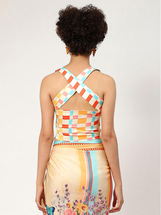 Mila check-mate bralette top