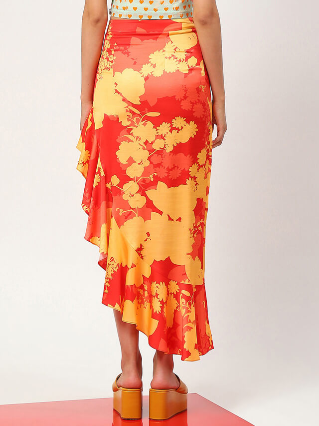 Kate sunkissed bloom frill skirt