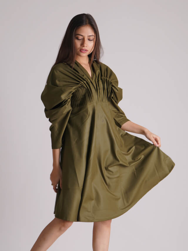 The Pleated Slip Dress
