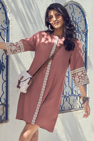 Subtle mauve coloured dress