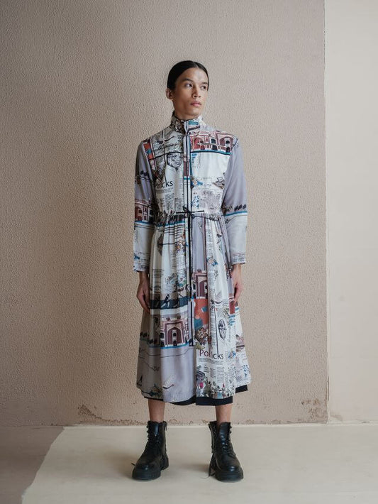Newspaper Jacket Dress