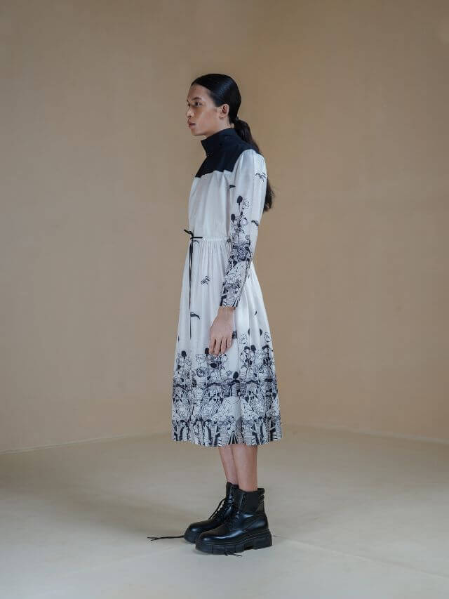 Black and White Jacket Dress