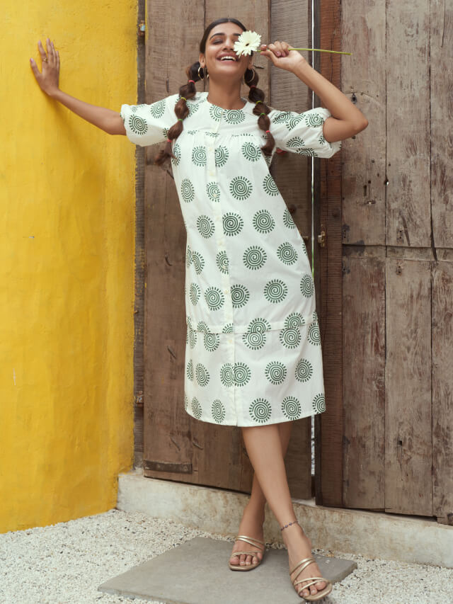 Signature Logo Midi Detachable Dress