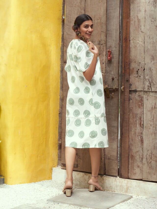 Signature Logo Midi Detachable Dress