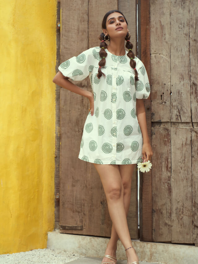 Signature Logo Midi Detachable Dress