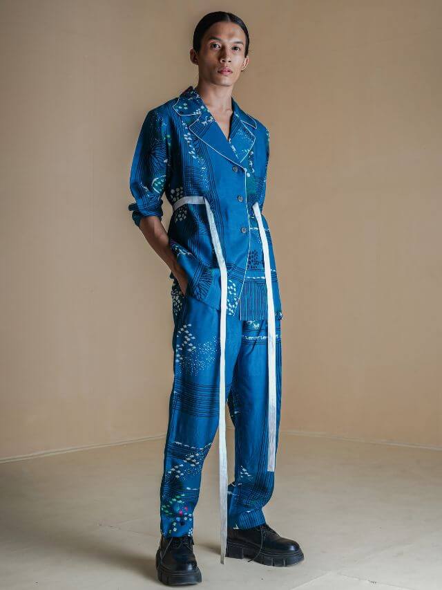 Blue evolution coat set