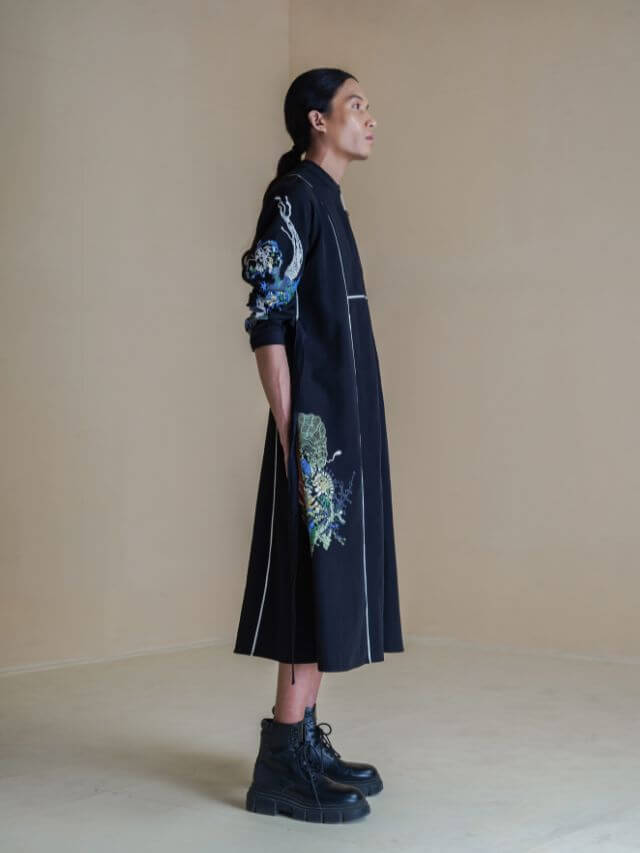 Black 10 Cut Dress