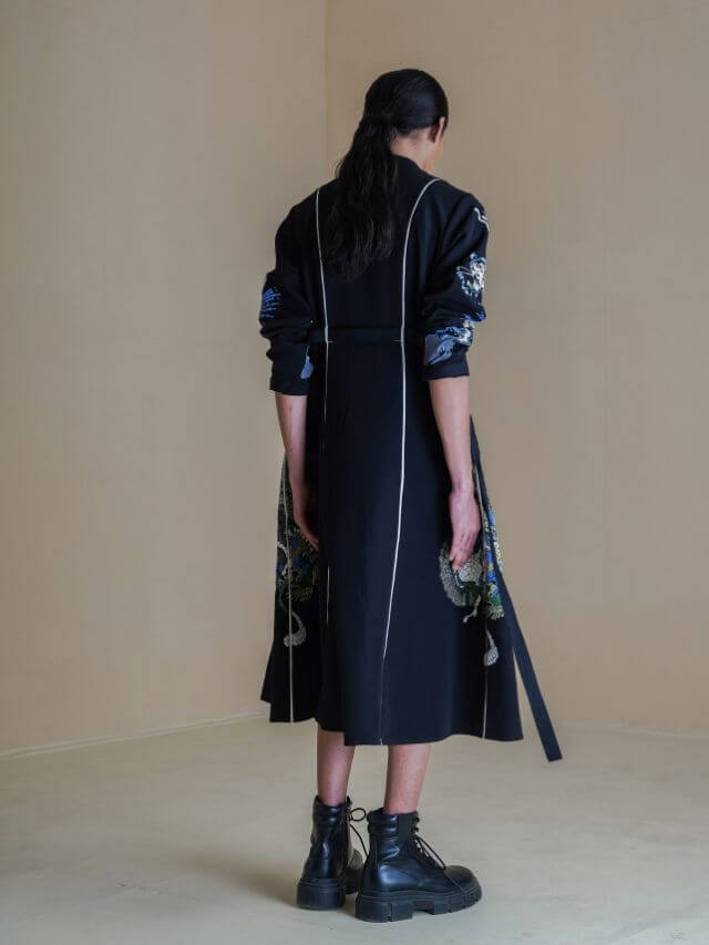 Black 10 Cut Dress