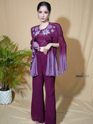 Amalgamation of Indian and modern silhouettes with beautiful embellishment