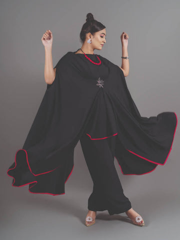 Black kaftan set