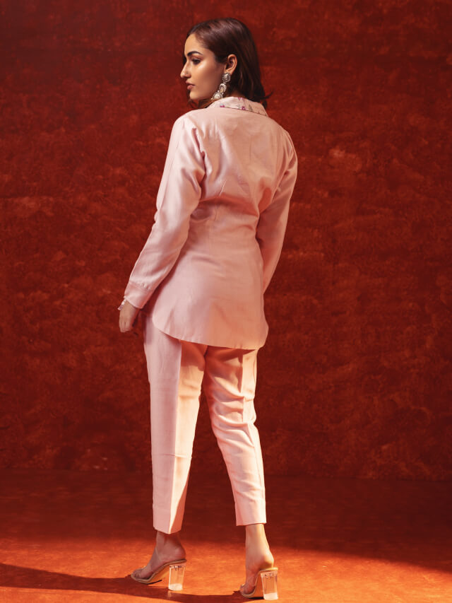 Pink Blazer Co-ord Set