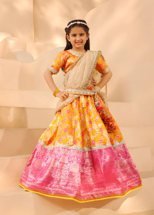 Brocade Choli lehenga Set
