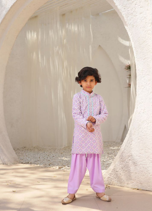 Embroidered Kurta with Salwar