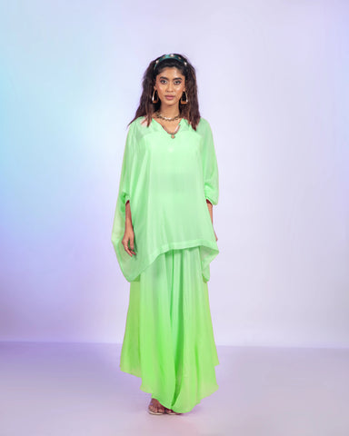 Citrus Zest Draped Pant Set