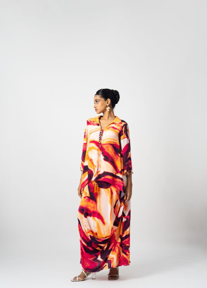 Dhoti Drape Dress